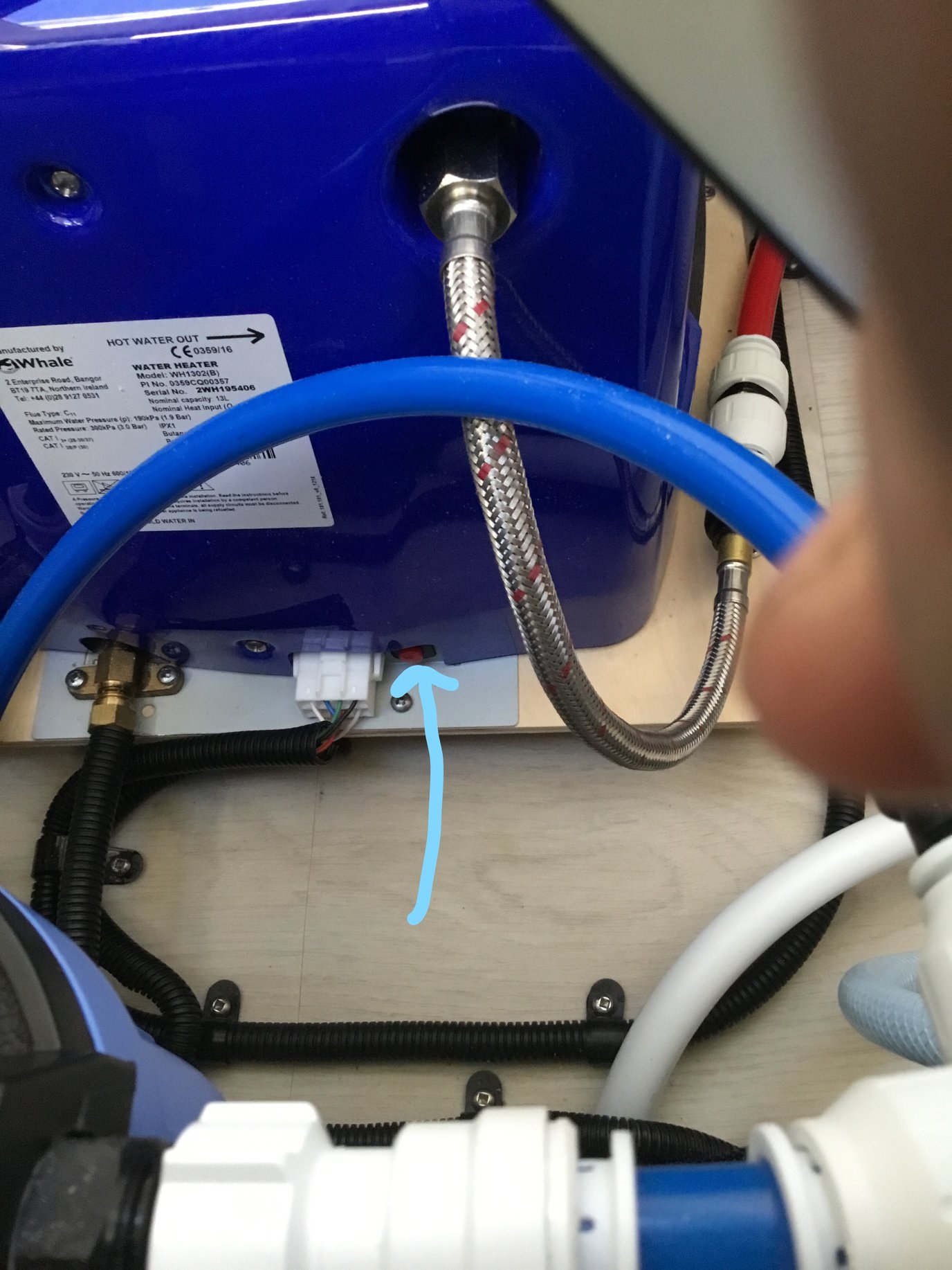 Whale hot water heater not working TrailLite models